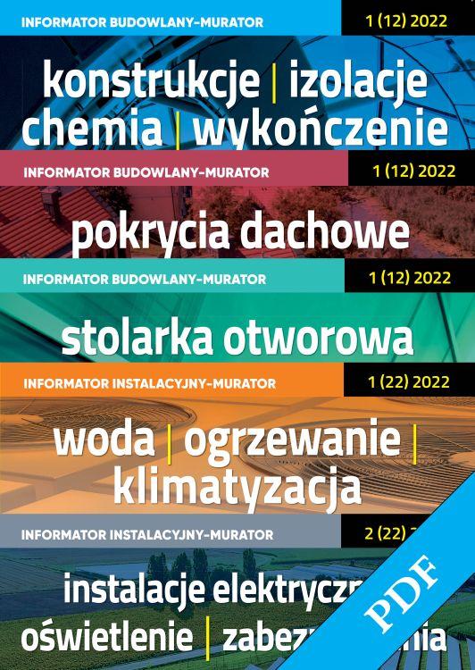 Informator Budowlany-murator 2022 + Informator Instalacyjny-murator 2022 - PDF